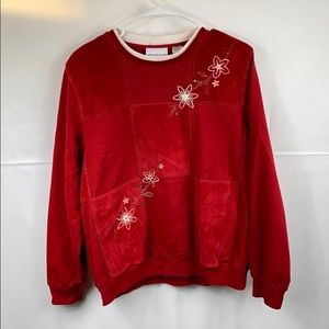 Alfred Dunner red sweater size medium